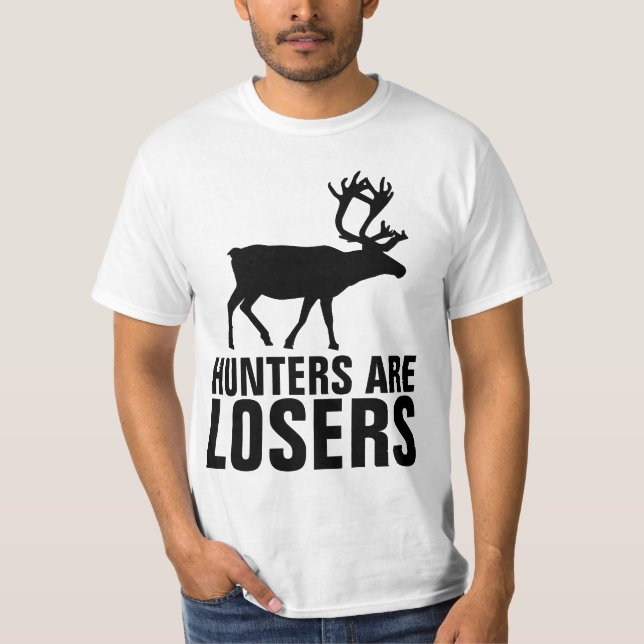 HUNDRAR ÄR LOSERS T-Shirts (HJORT) (Framsida)