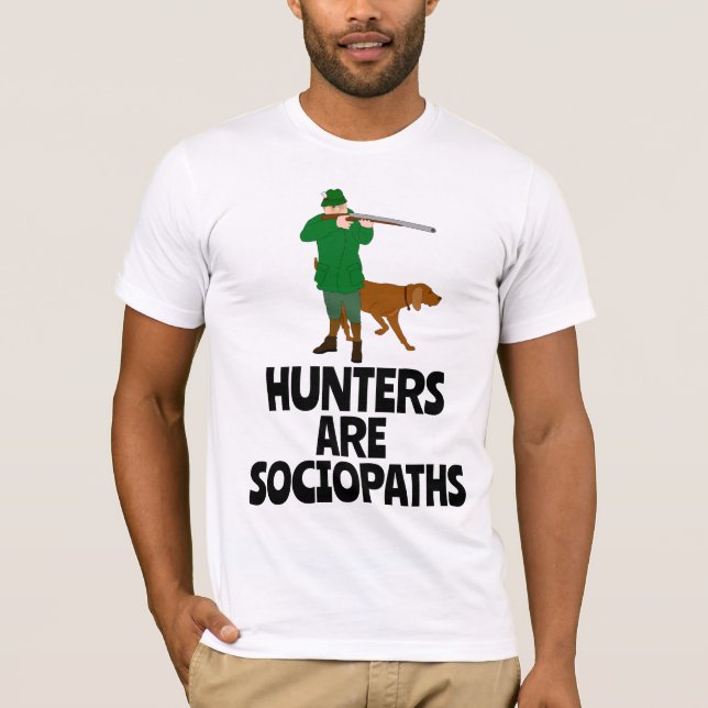HUNDRAR ÄR SOCIOPATER SOM HUNDRAR ANTIT-SHIRTS T SHIRT (Framsida)