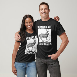 HUNDRAR ÄR SOCIOPATIS ANTI-HUNTING T-SHIRTS TEES