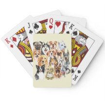 Hundraser för vattenfärg - kollage