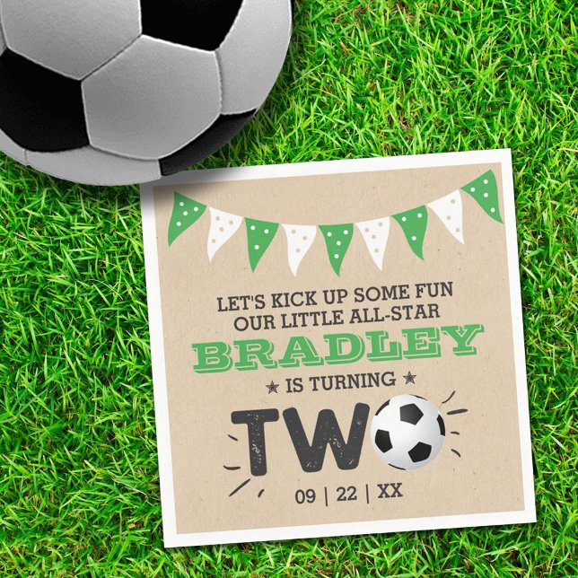 Hundrastjärnig fotbolls-EM Pappersservett (Skapare uppladdad)