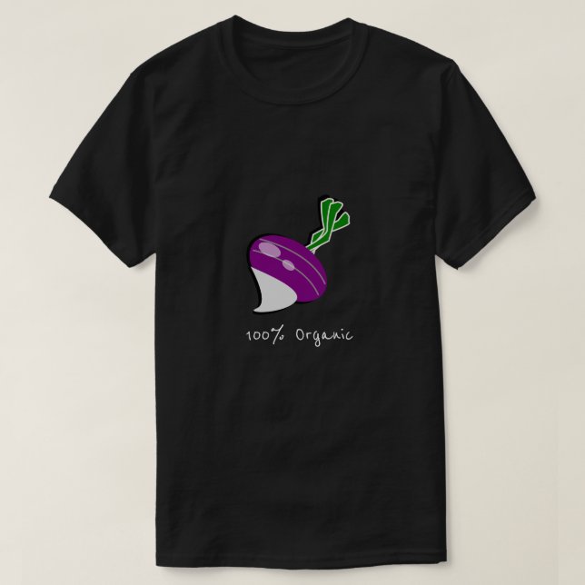 Hundratals procent organisk slogan med rovdrift t shirt (Design framsida)