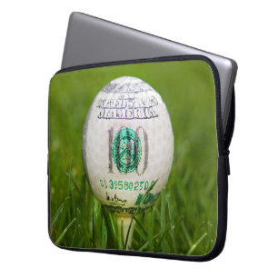 Hundred Dollar Golf Boll Laptop Fodral