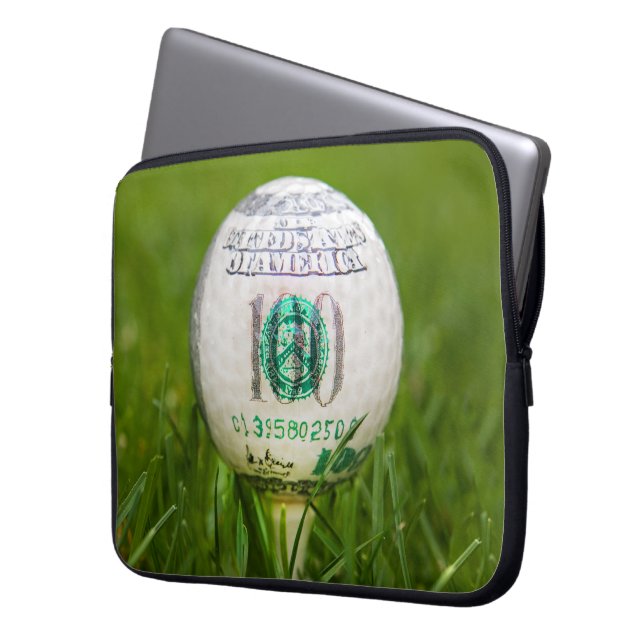 Hundred Dollar Golf Boll Laptop Fodral (Framsidan Vänster)