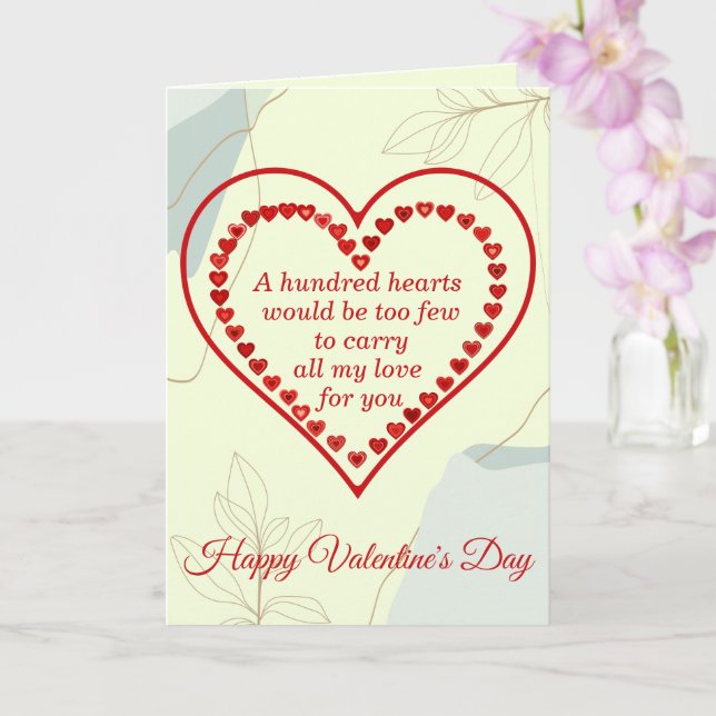 Hundred Hearts, Valentin Kort (Orkide)