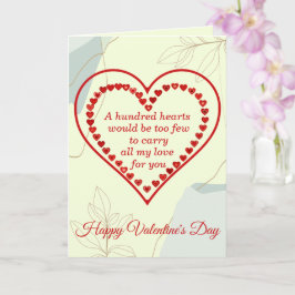 Hundred Hearts, Valentin Kort