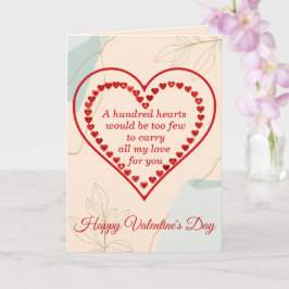 Hundred Hearts, Valentin Kort