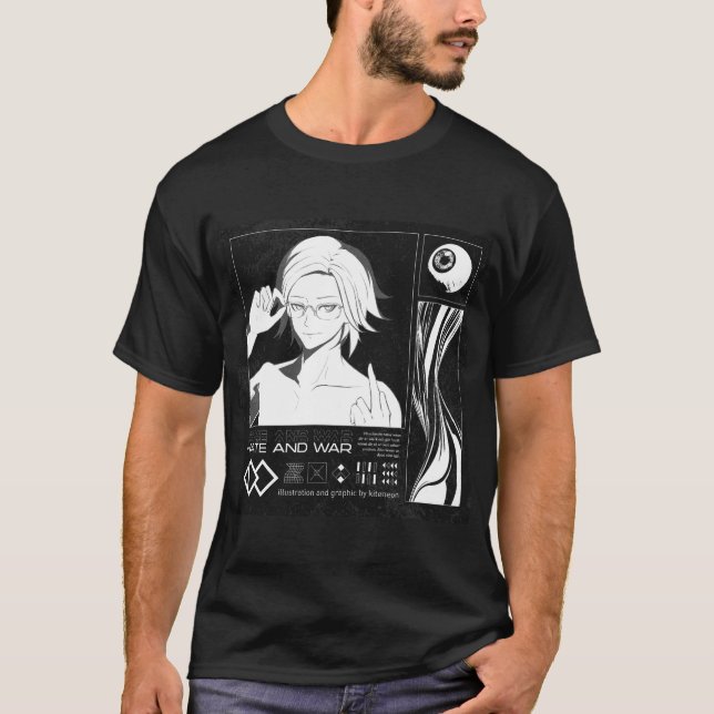 Hundred Line - Eito Aotsuki Grafik T Shirt (Framsida)