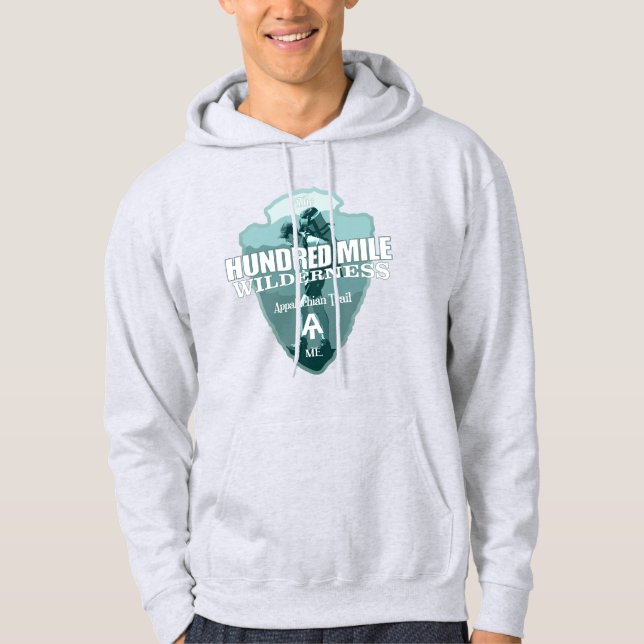 Hundred Mile Wilderness (pilhuvud T) Hoodie (Framsida)