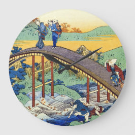 Hundred poems förklarades av Nurse Hokusai Rund Klocka