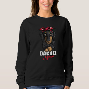 Hundredseide Dachshund Mamma Hundemama Hundar Pet T Shirt