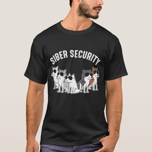 Hundsiberian huskySiber säkerhet T Shirt (Framsida)