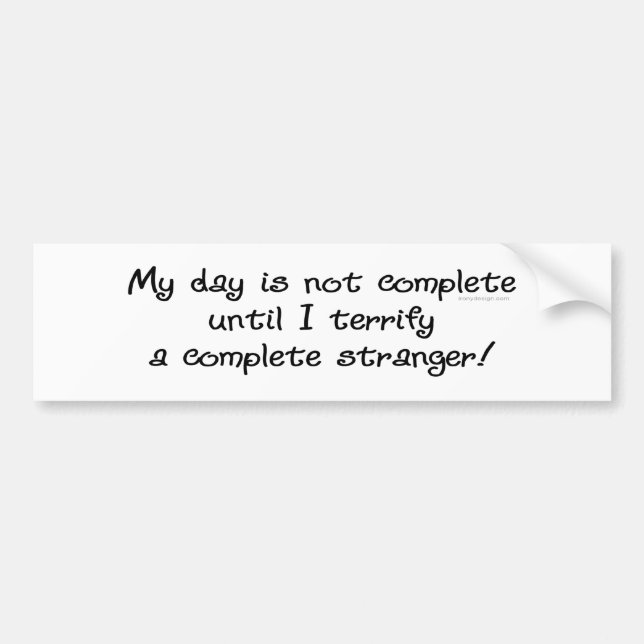 Hundskäll på främlinghumorn bildekal (Framsidan)