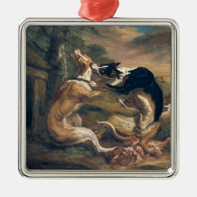 Hundslagsmål, 1678 julgransprydnad metall (Framsidan)