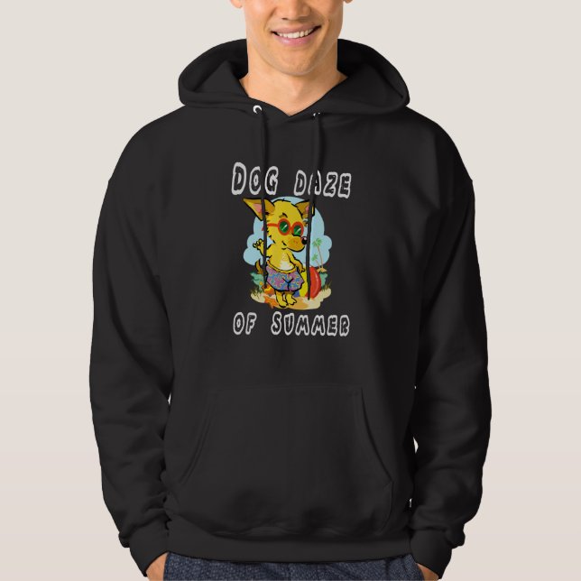 Hundsläthet på sommaren hoodie (Framsida)