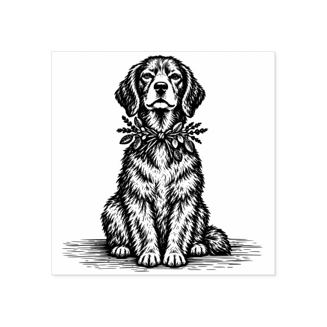 Hundspa efter bad stämpel (Tryck)