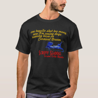 Hundspring som är löst på karnevaldröm t-shirt