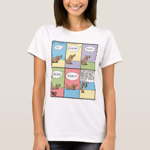 Hundstativ upp komedi t shirt