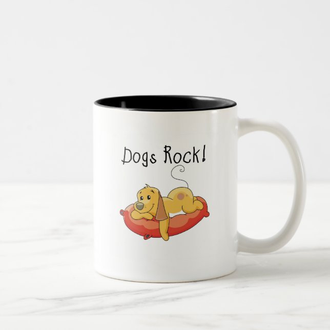 HundstenTshirts och gåvor Två-Tonad Mugg (Höger)
