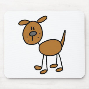 Hundstick figur Mousepad Musmatta