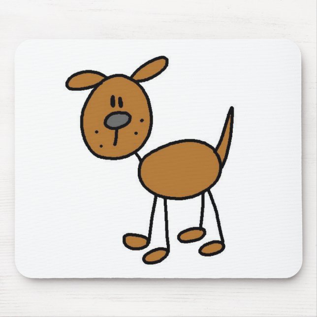 Hundstick figur Mousepad Musmatta (Framsidan)
