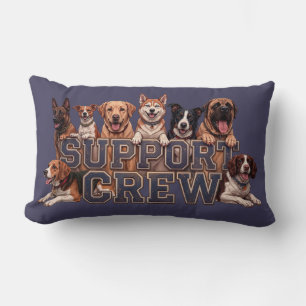 Hundstödcrew Multirasägare Blå Hundälskare Lumbarkudde