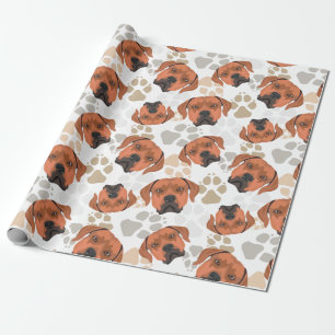 Hundtassmönster Rhodesian Ridgeback Presentpapper