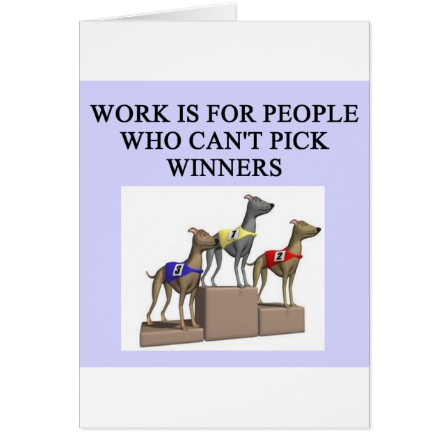 hundtävlaproverb hälsningskort (Framsidan)