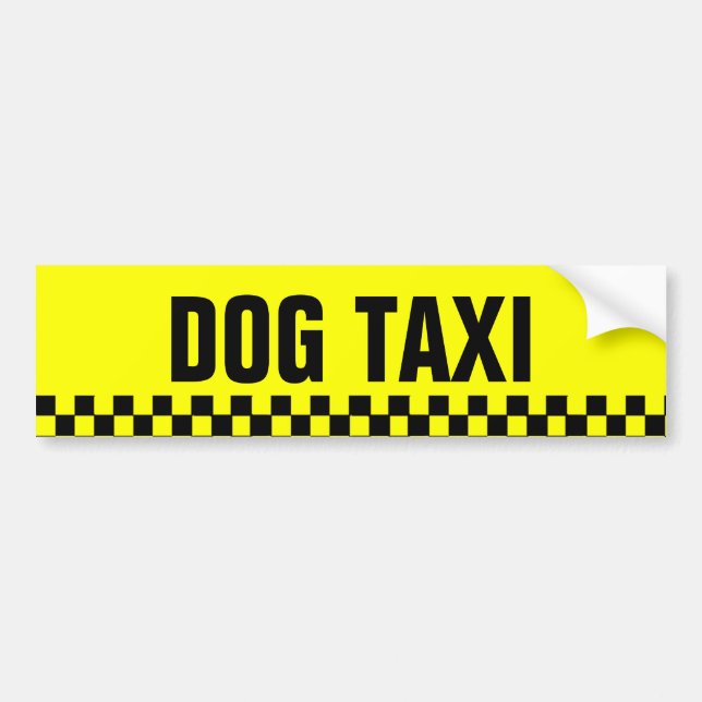 Hundtaxibildekal Bildekal (Framsidan)