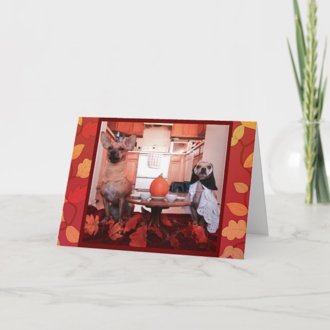 Hundthanksgiving Helgkort (Framsida)