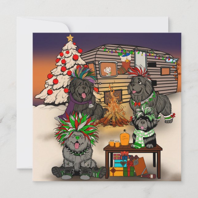 Hundtrailerpark Julkort (Framsida)