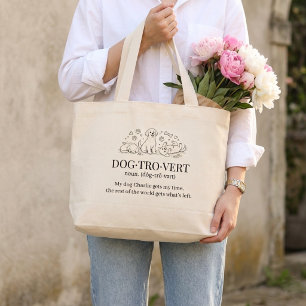 Hundtroende Rolig Rolig Text Hund Introverta Totev Jumbo Tygkasse