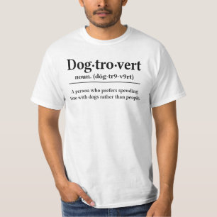 Hundtrovert föredrar hundar framför människor t shirt