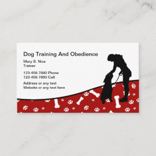 Hundutbildning och Obedience Visitkort