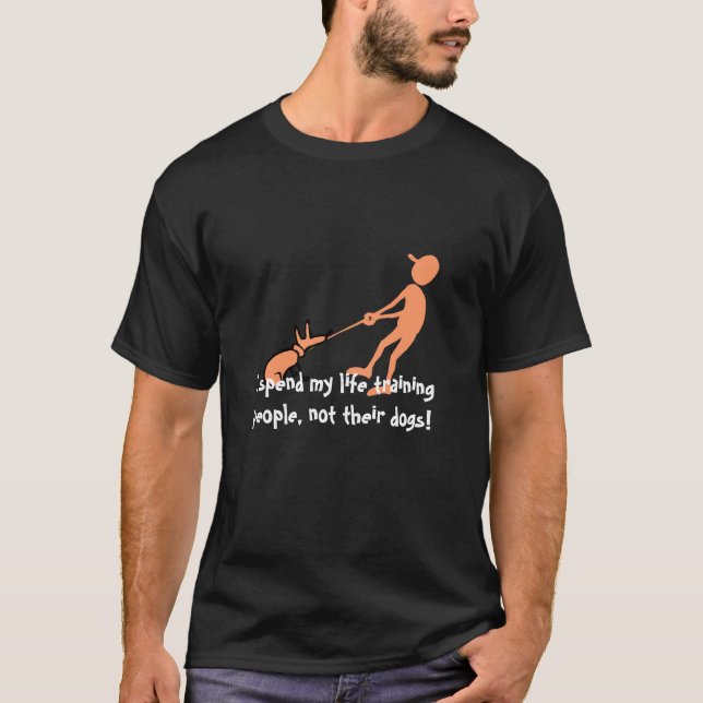 hundutbildningshumor tee shirt (Framsida)