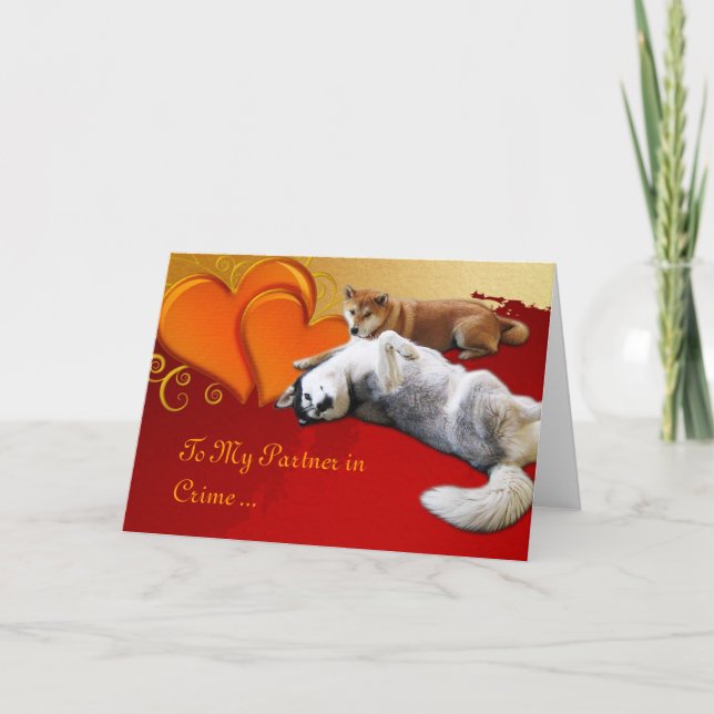 Hundvalentin kort för dag (Framsida)