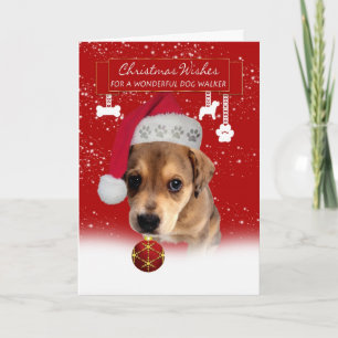 hundvalkare christmas önskemål-hälsningskort med a helgkort