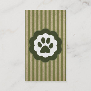 hundvalkare vintage visitkort