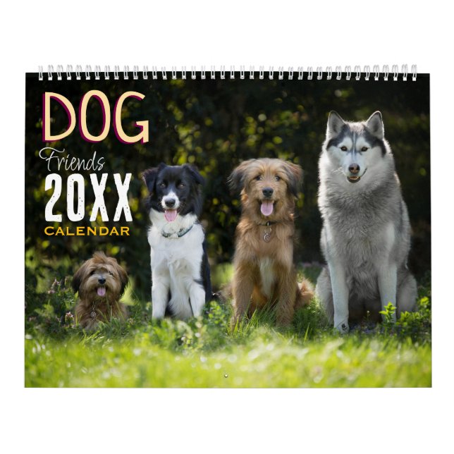 Hundvänner Väggkalender 2027 Djur Kalender (Omslag)
