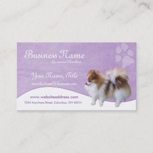 Hundvisitkortar:: Pomeranian D2b Visitkort