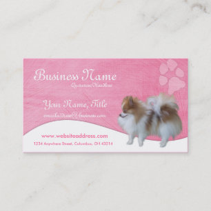 Hundvisitkortar:: Pomeranian Visitkort