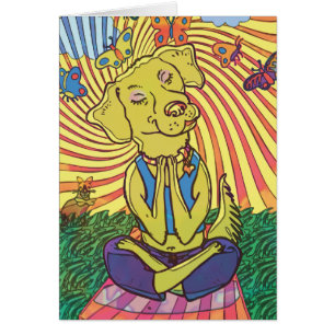 HundYoga Namaste Hälsningskort