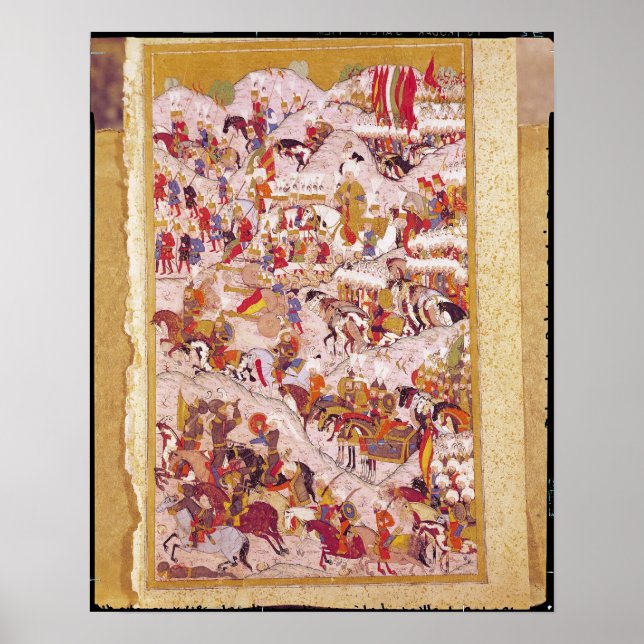 Hunername-manuscript: Suleyman Poster (Framsidan)