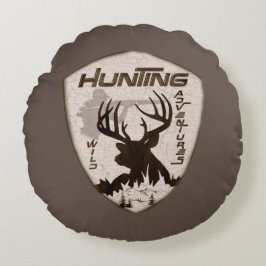 Hungande äventyr-nekare rund kudde