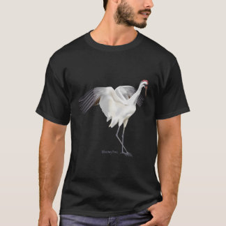 Hungande Crane Graphic Wildlife Bird Watching T Shirt