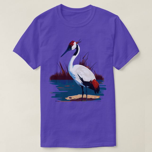 Hungande Crane T Shirt (Design framsida)