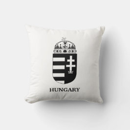 Hungarian Coat of Arms Contemporary Monochrome Art Kudde