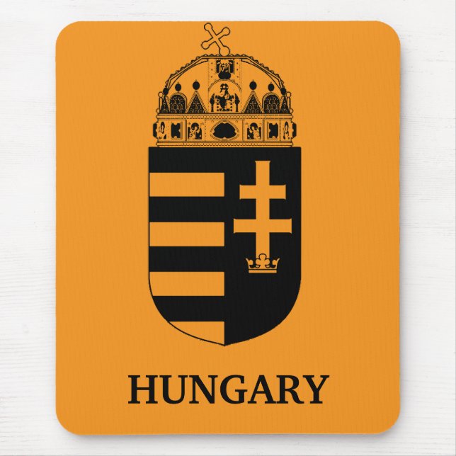 Hungarian Coat of Arms Contemporary Monochrome Art Musmatta (Framsidan)