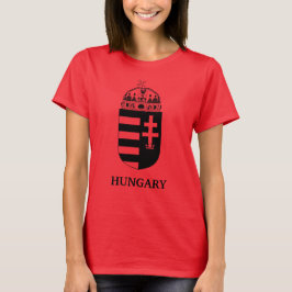 Hungarian Coat of Arms Contemporary Monochrome Art T Shirt