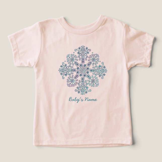 Hungarian Folk - Custom Name  T Shirt (Design Framsida)